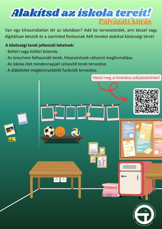 Iskola környezetének fejlesztési pályázata_plakát